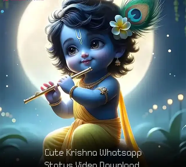 Cute Krishna Whatsapp Status Video Download