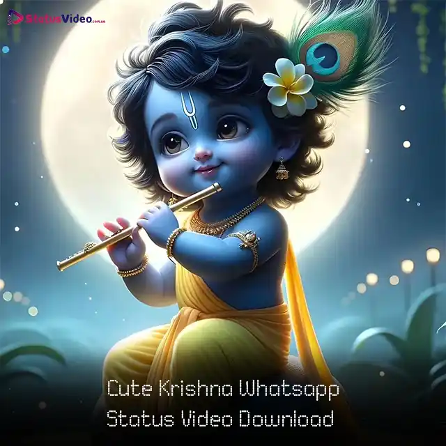 Cute Krishna Whatsapp Status Video Download