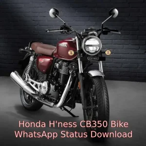 Honda H'ness CB350 Bike Status Video Download