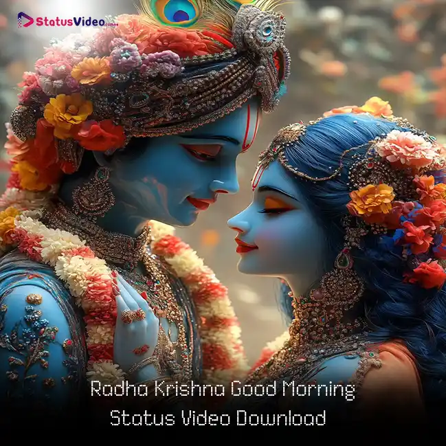 Radha Krishna Good Morning Status Video Download