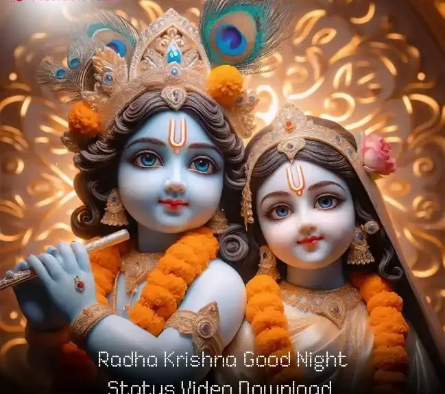 Radha Krishna Good Night Status Video Download