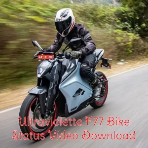 Ultraviolette F77 Bike Status Video Download